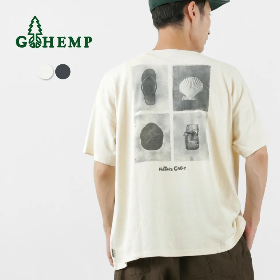 GOHEMP / NC Mono Tone Wide Poket Tee