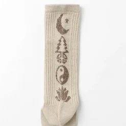 GOHEMP / Patterned Pile Crew Socks