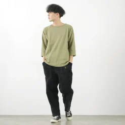 GOHEMP / Sunblend warmer Baseball sleeve crew t-shirt