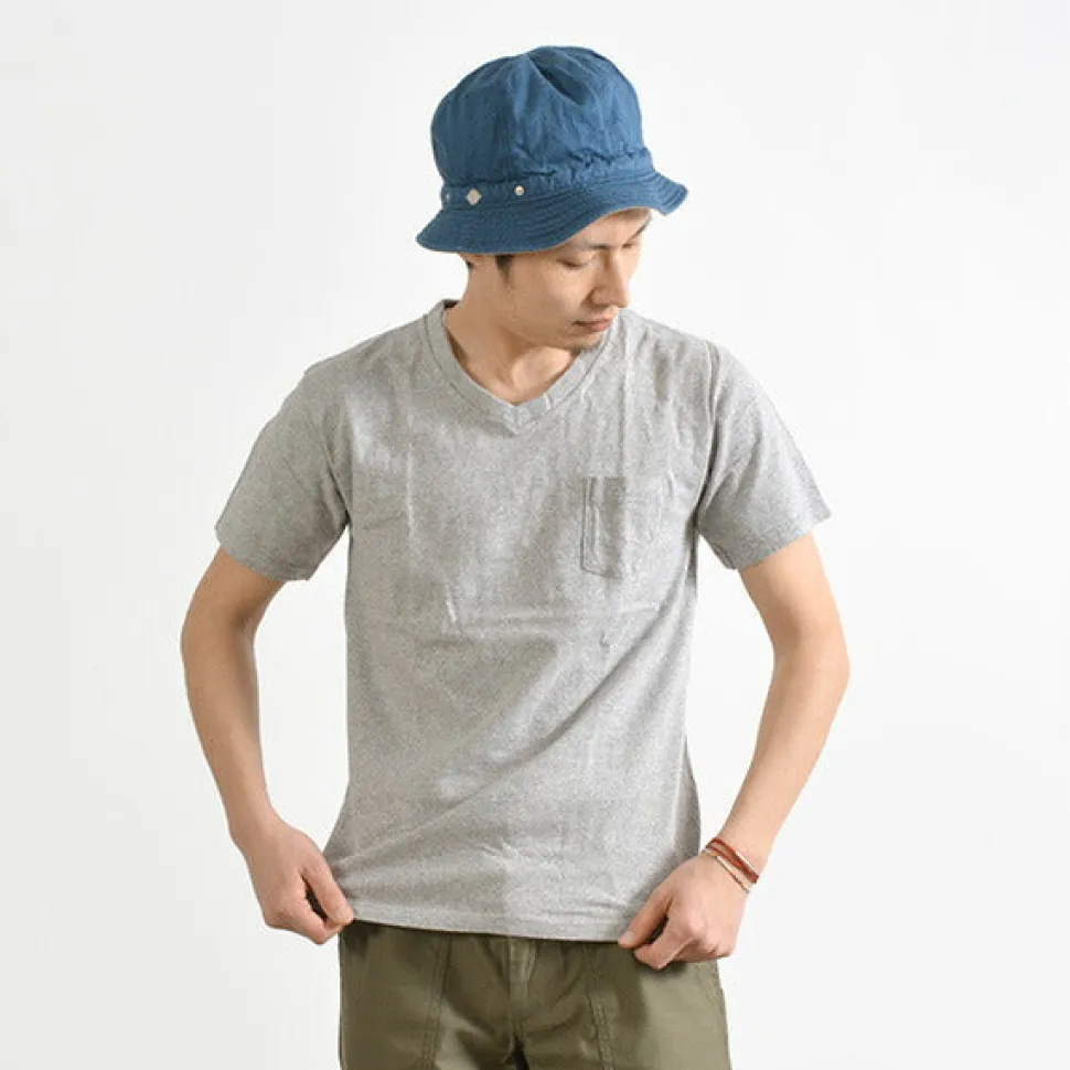 GOOD ON / GOST1408 Short sleeve V-neck pocket T-shirt