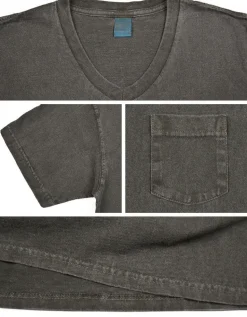 GOOD ON / GOST1408 Short sleeve V-neck pocket T-shirt
