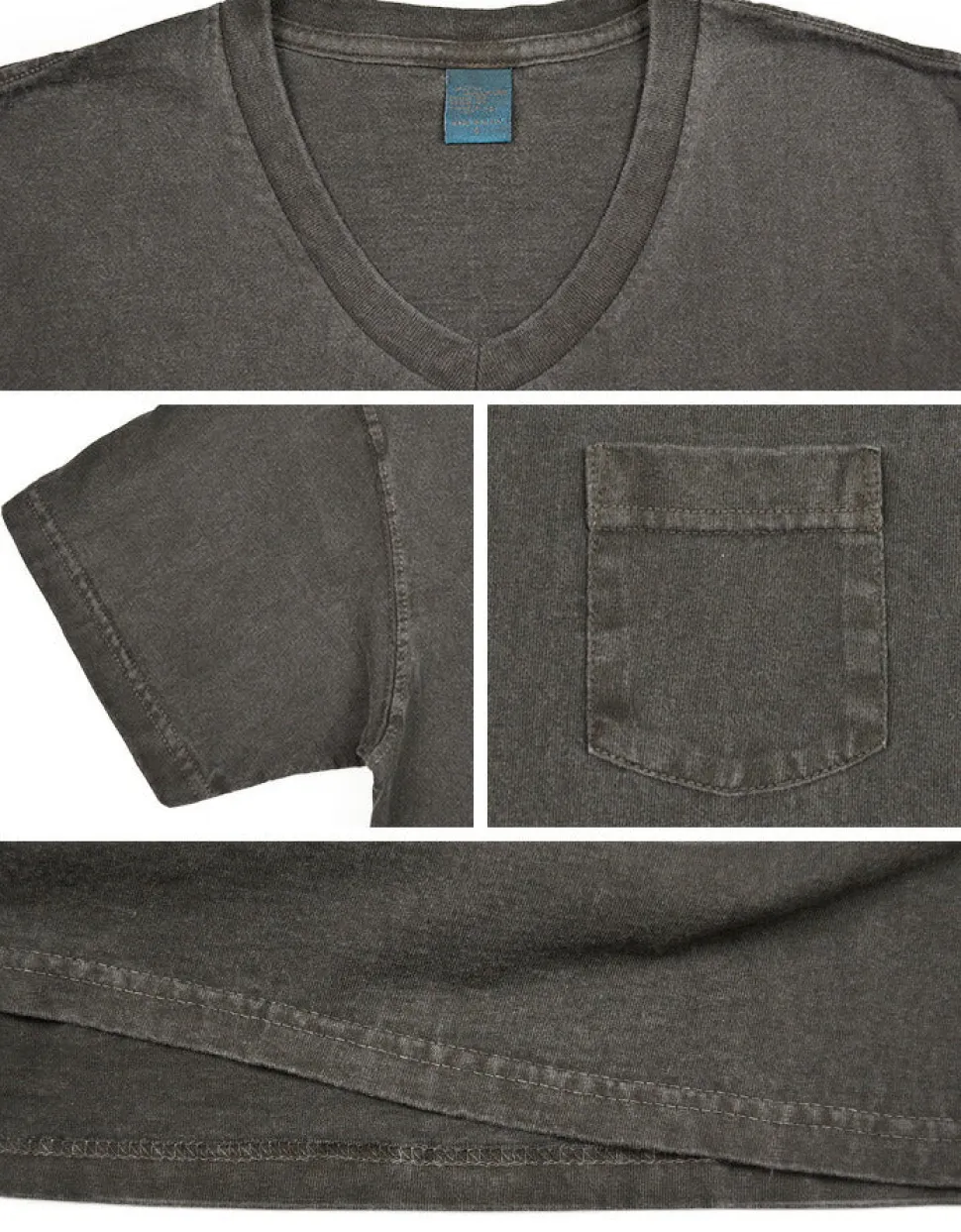 GOOD ON / GOST1408 Short sleeve V-neck pocket T-shirt
