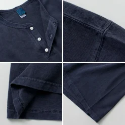 GOOD ON / Long Sleeve Henley Neck T-Shirt