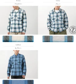 GOOD ON / Ombre Long Sleeve Open Shirt