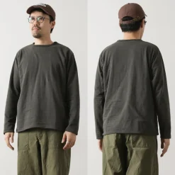 GOOD ON / Reversible Striped Long Sleeve Crew T-Shirt GOLT2407