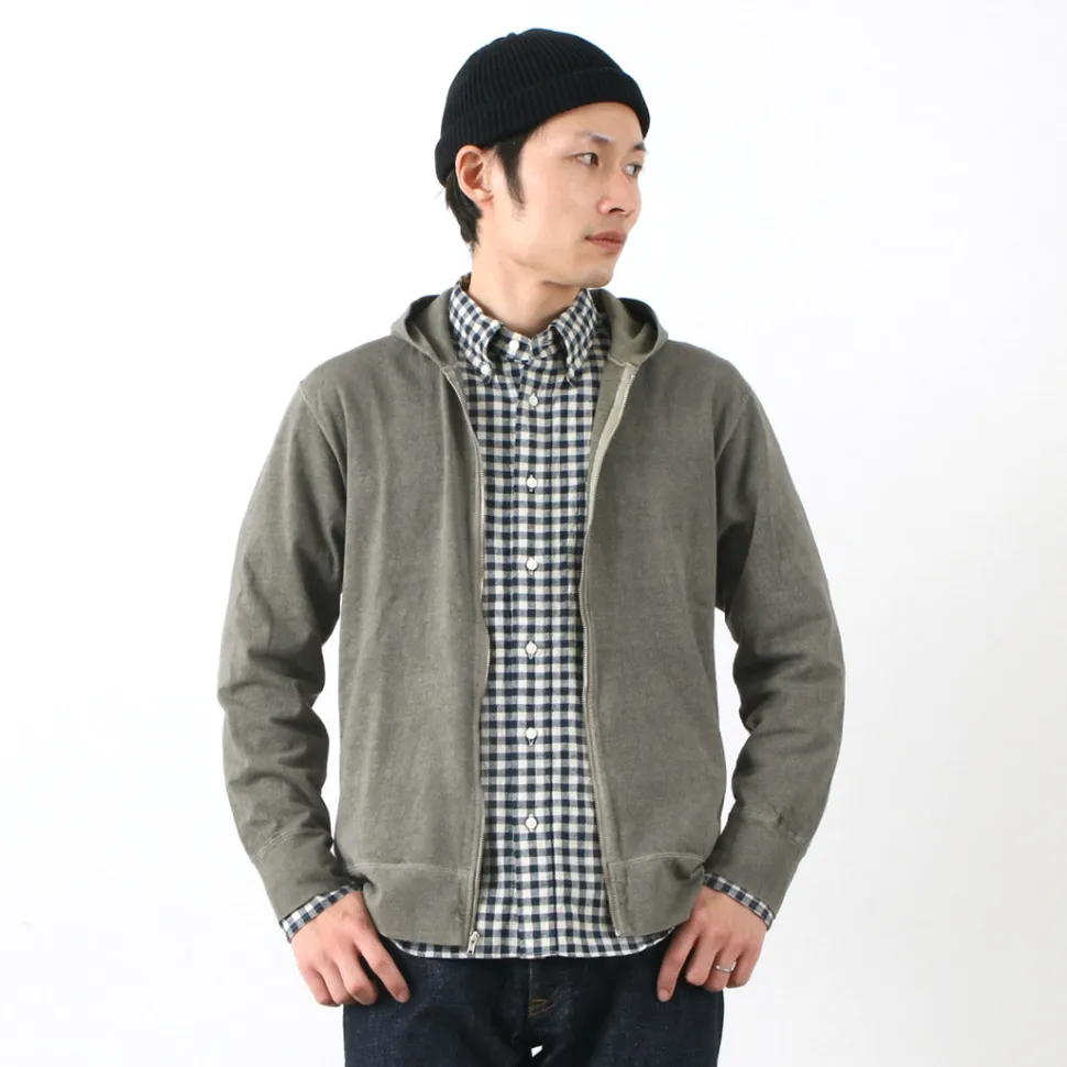 GOOD ON / Zip Tee Parka Pigment Dye
