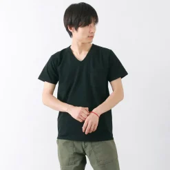 GOODWEAR / Coded short sleeve V-neck pocket T-shirt