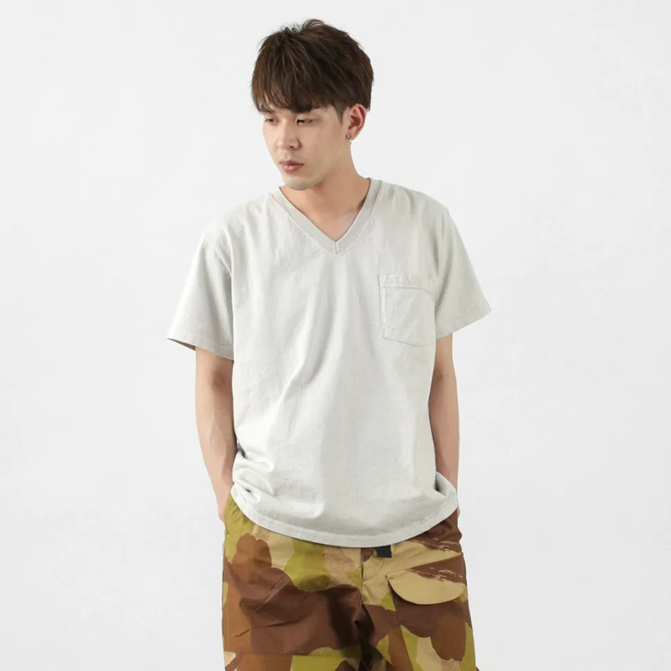 GOODWEAR / Coded short sleeve V-neck pocket T-shirt