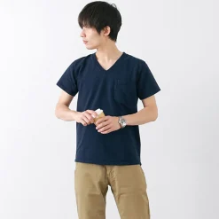 GOODWEAR / Coded short sleeve V-neck pocket T-shirt
