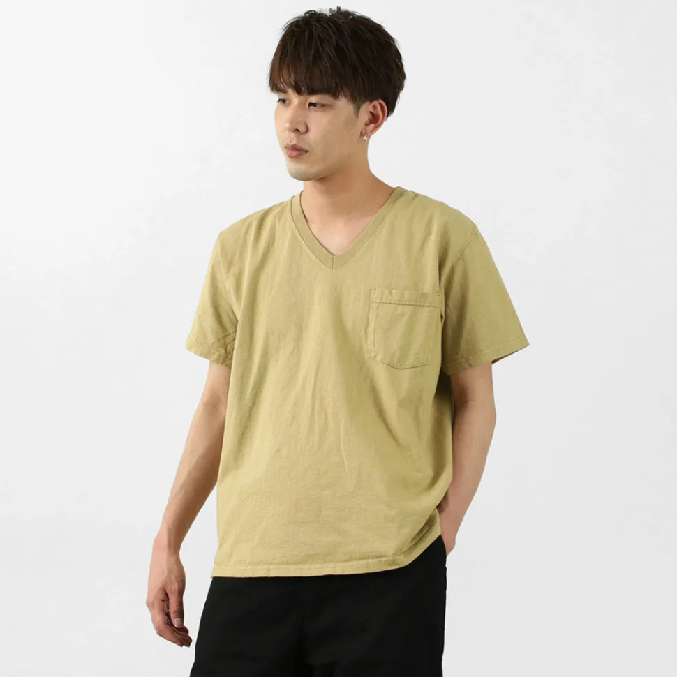GOODWEAR / Coded short sleeve V-neck pocket T-shirt