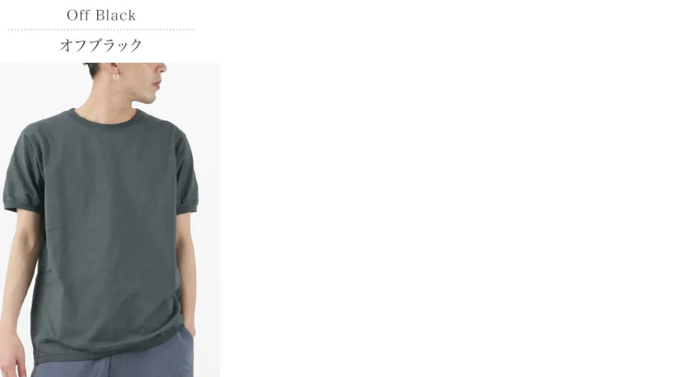 GOODWEAR / Crew Neck Short Sleeve T-Shirt Cuff and Hem Rib