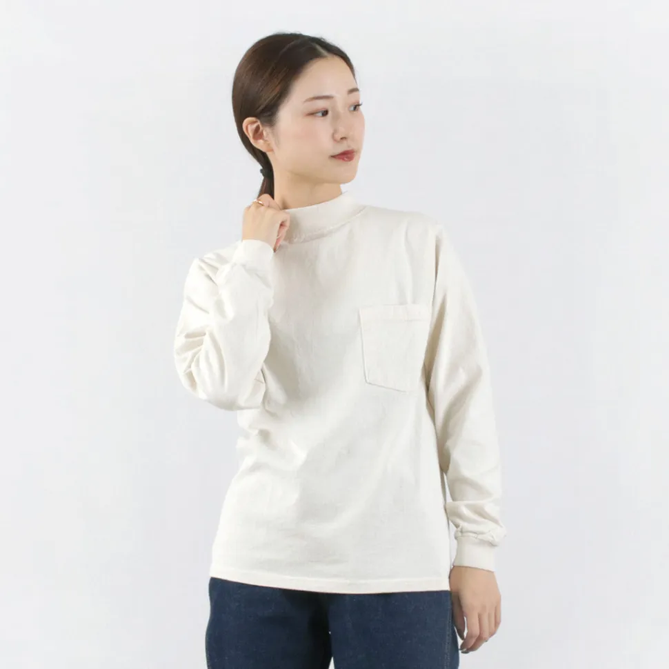 GOODWEAR / Long Sleeve Mock Neck Pocket T-Shirt