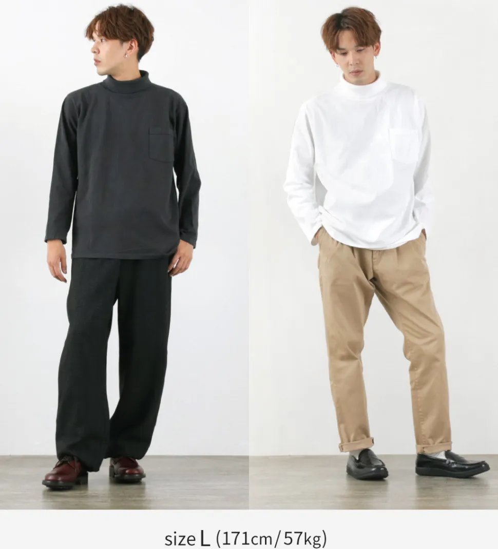 GOODWEAR / Long Sleeve Turtle Neck Pocket Tee