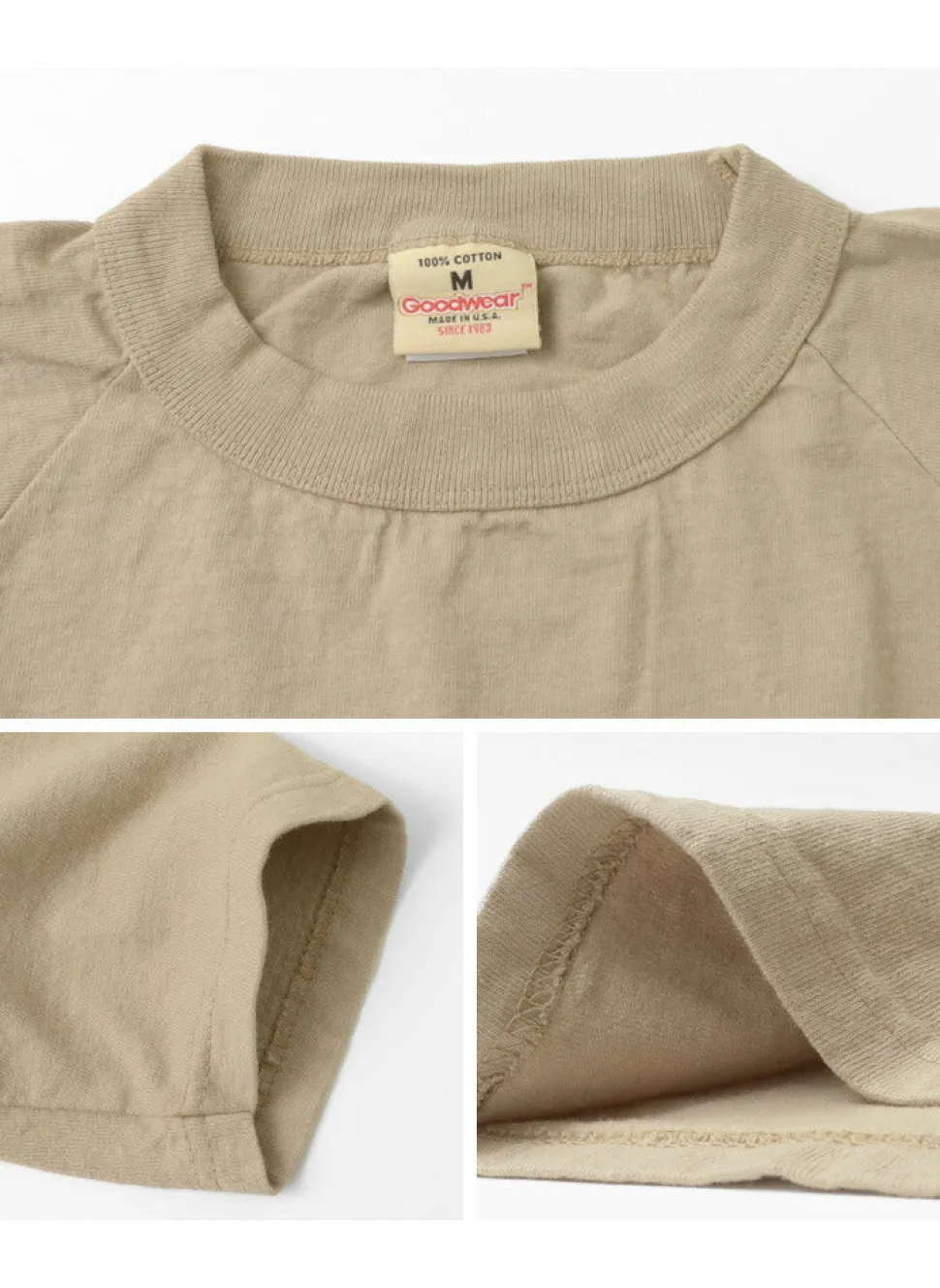 GOODWEAR / 7/10 Sleeve Raglan T-Shirt