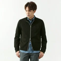 HARRISS / Knit Suede Double Zip Riders