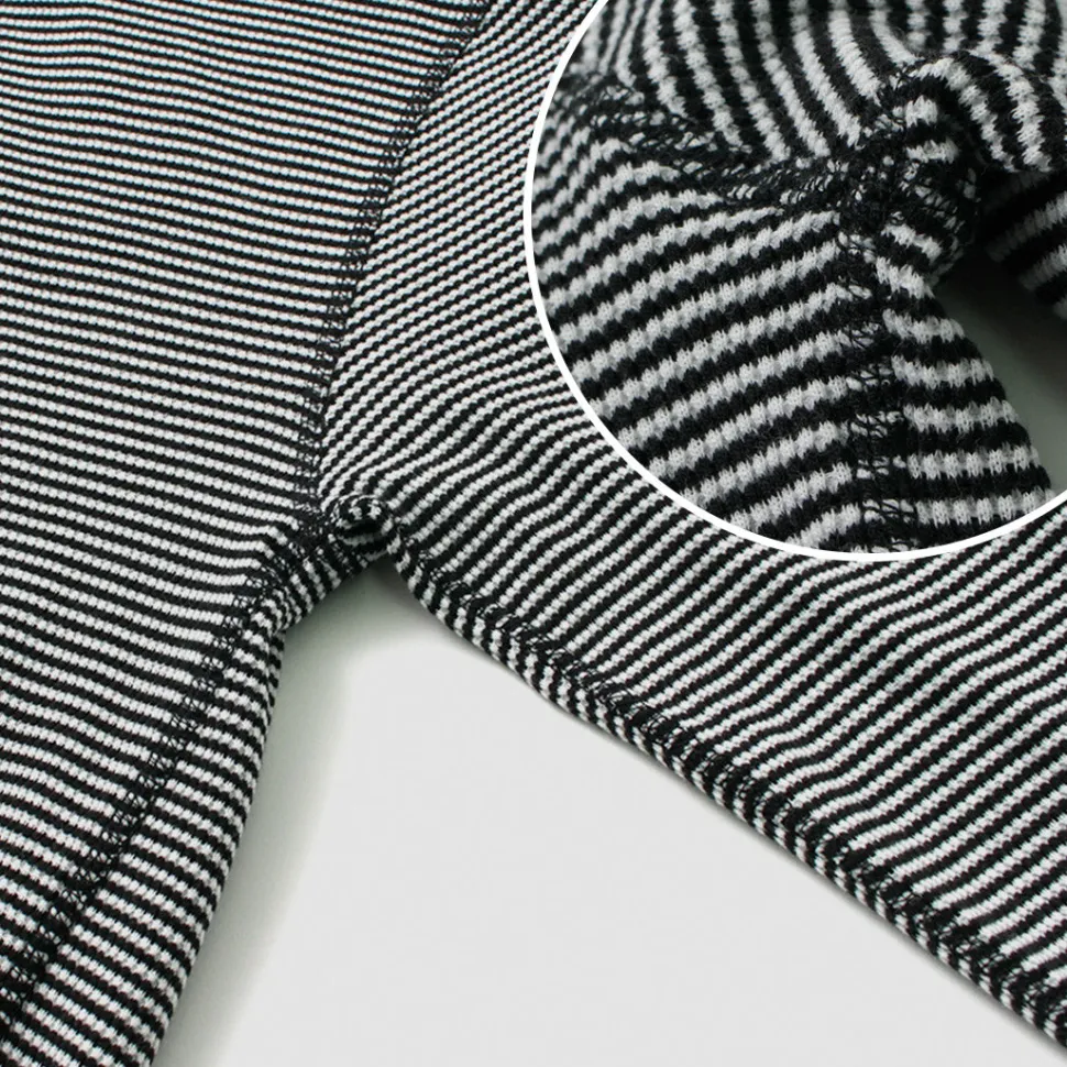 HEALTHKNIT / Basic Waffle Crew Neck Long Sleeve