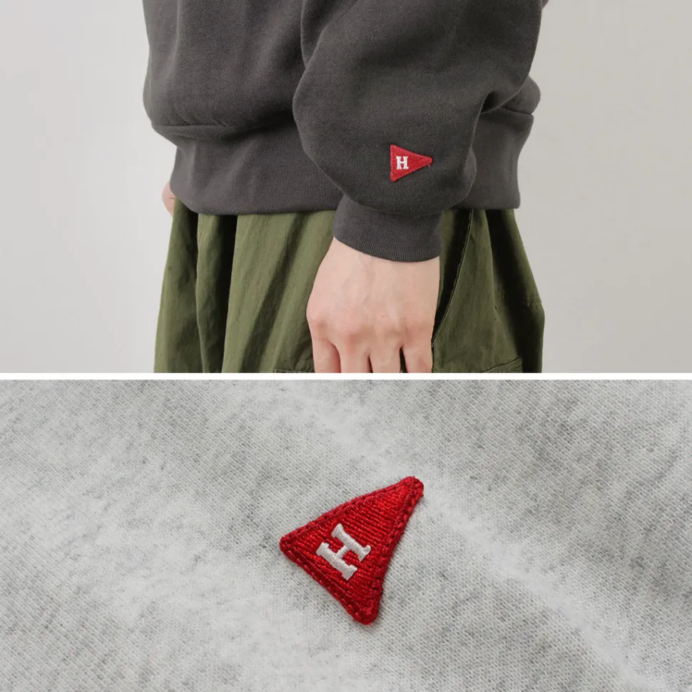 HEALTHKNIT / Classic Sweatshirt Henley Neck Long Sleeve