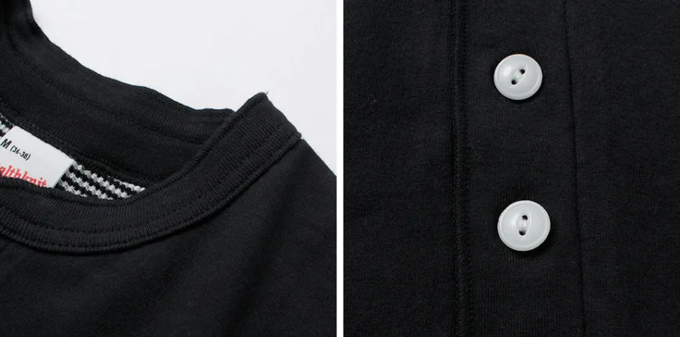 HEALTHKNIT / 2 Pack T-Shirt 7/10 Sleeve + Long Sleeve Waffle