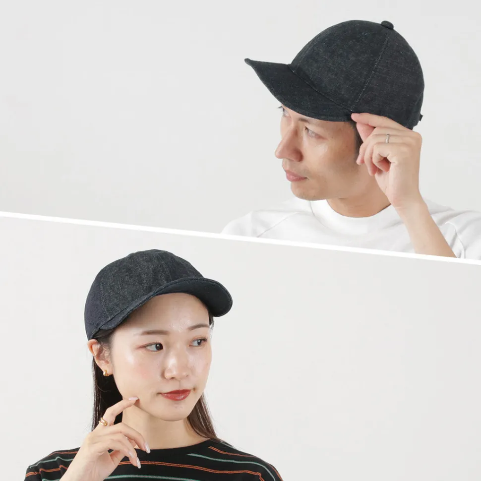 HIGHER / Denim multi-panel cap