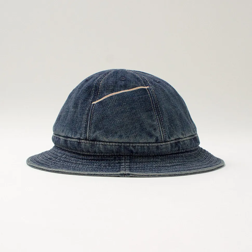 HIGHER / Selvage Denim Panel 6 Hat - Used finish