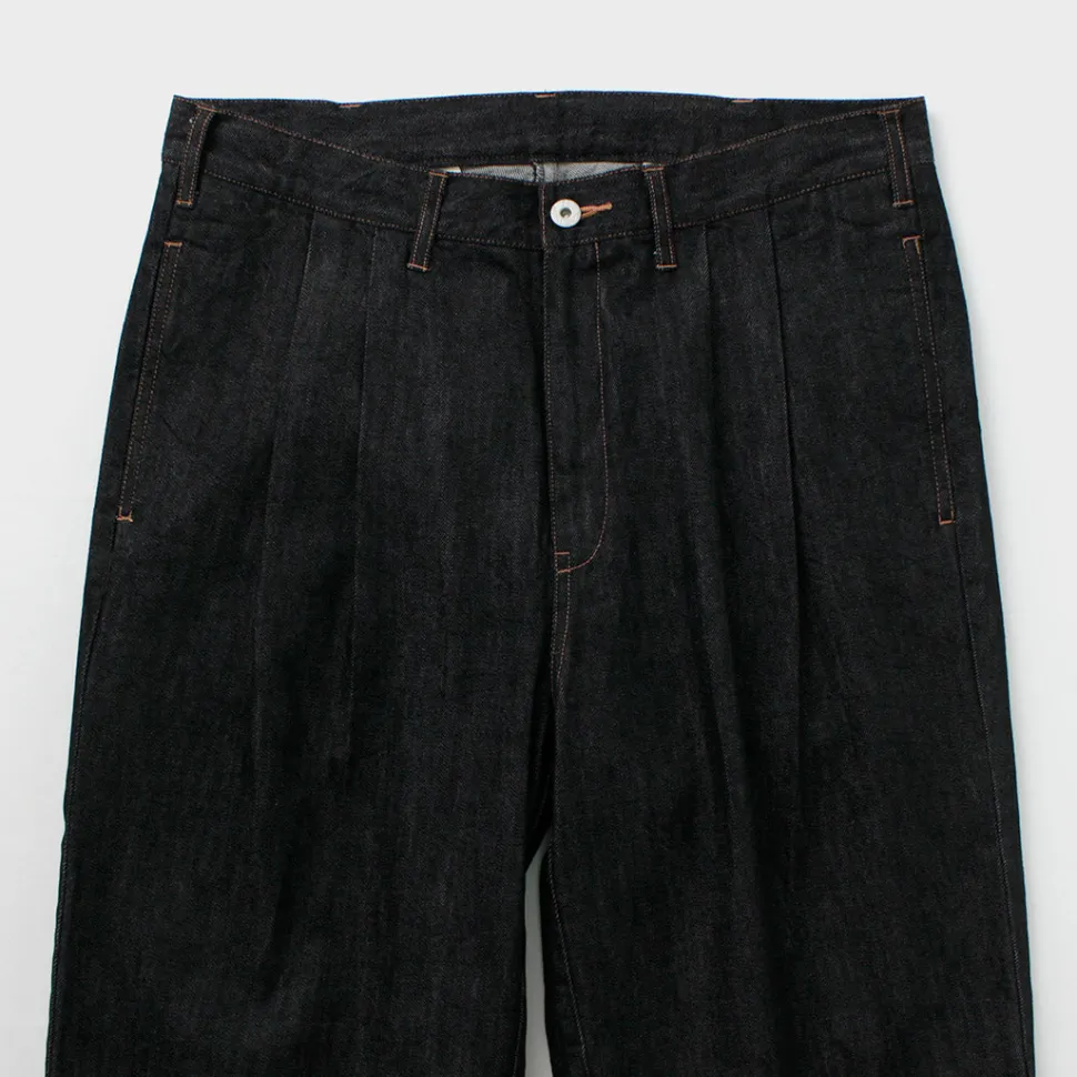 ILL ONE EIGHTY / Denim 2-tuck pants