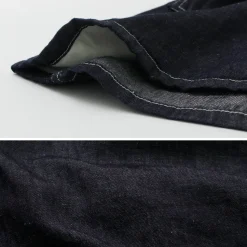 JAPAN BLUE JEANS / Cotton Linen Denim Faux Army Pullover Jacket