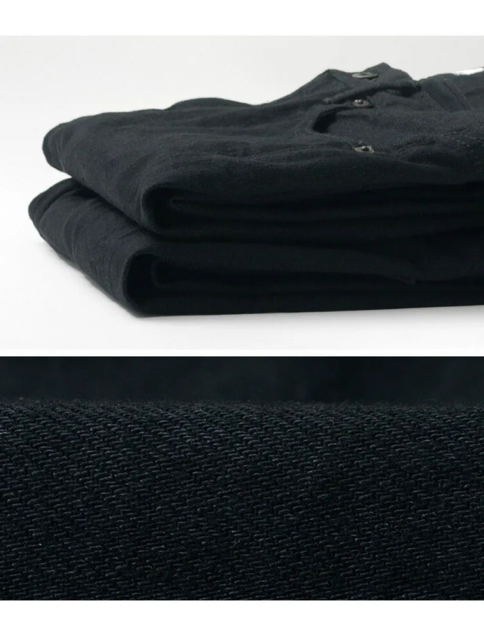 JAPAN BLUE JEANS / Prep 12oz Selvich Full Black Jeans