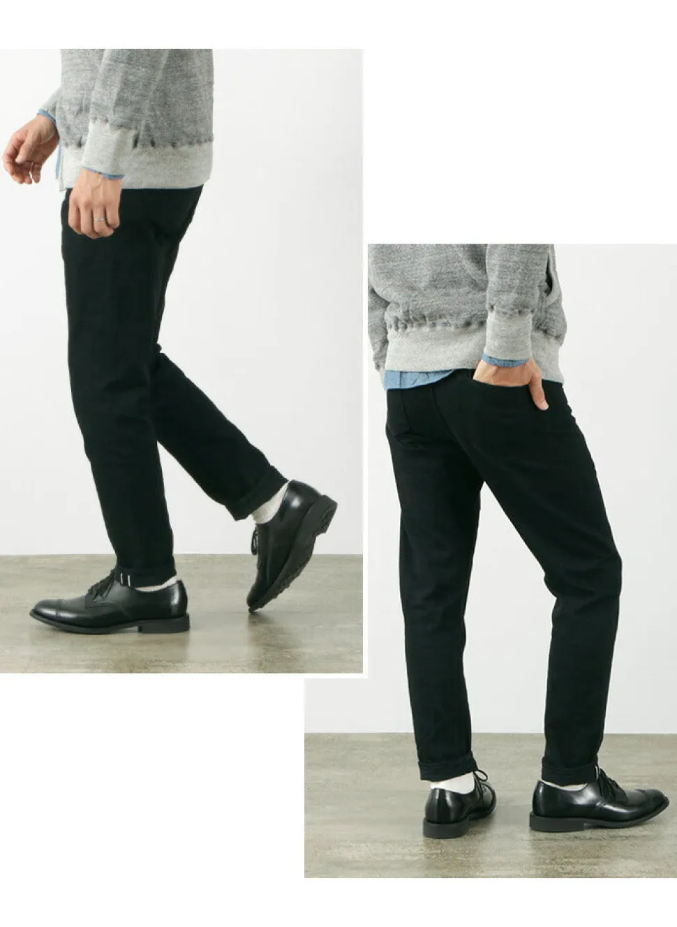 JAPAN BLUE JEANS / Prep 12oz Selvich Full Black Jeans