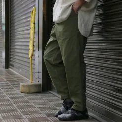 JAPAN BLUE JEANS / Ripstop garment dye relaxed trousers