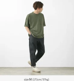 JAPAN BLUE JEANS / Ripstop garment dye relaxed trousers