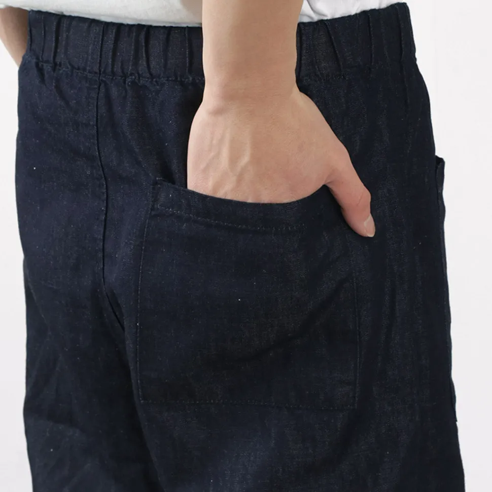JAPAN BLUE JEANS / RJB7570 Cotton Linen Denim Knicker Trousers
