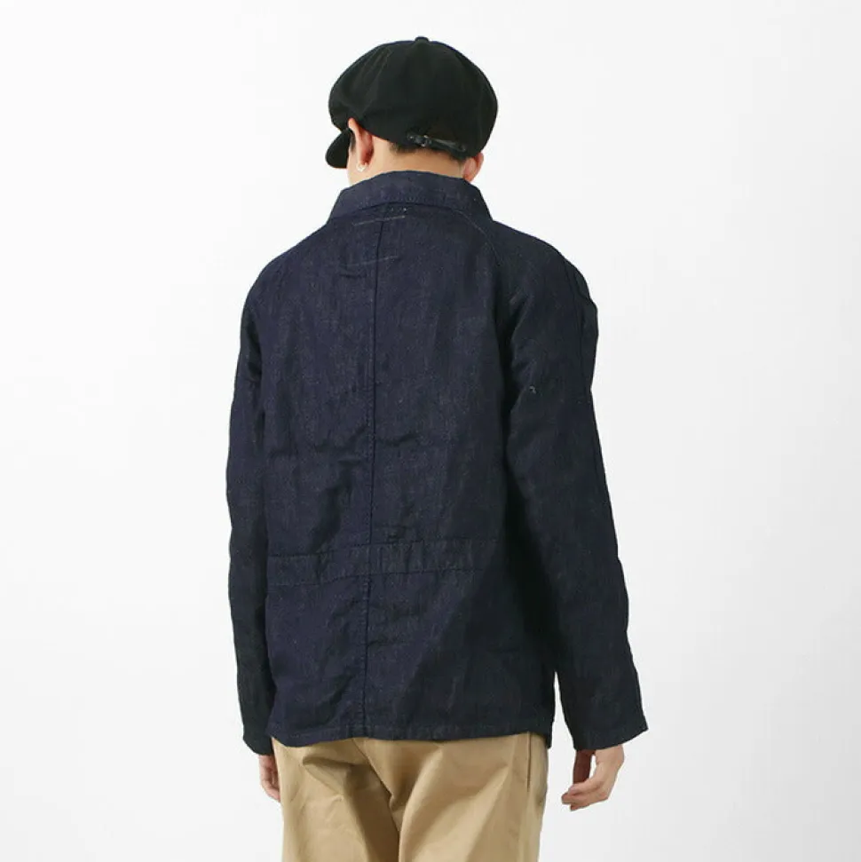 JAPAN BLUE JEANS / RJB7070 Summer French Coverall Jacket Cotton Linen Denim
