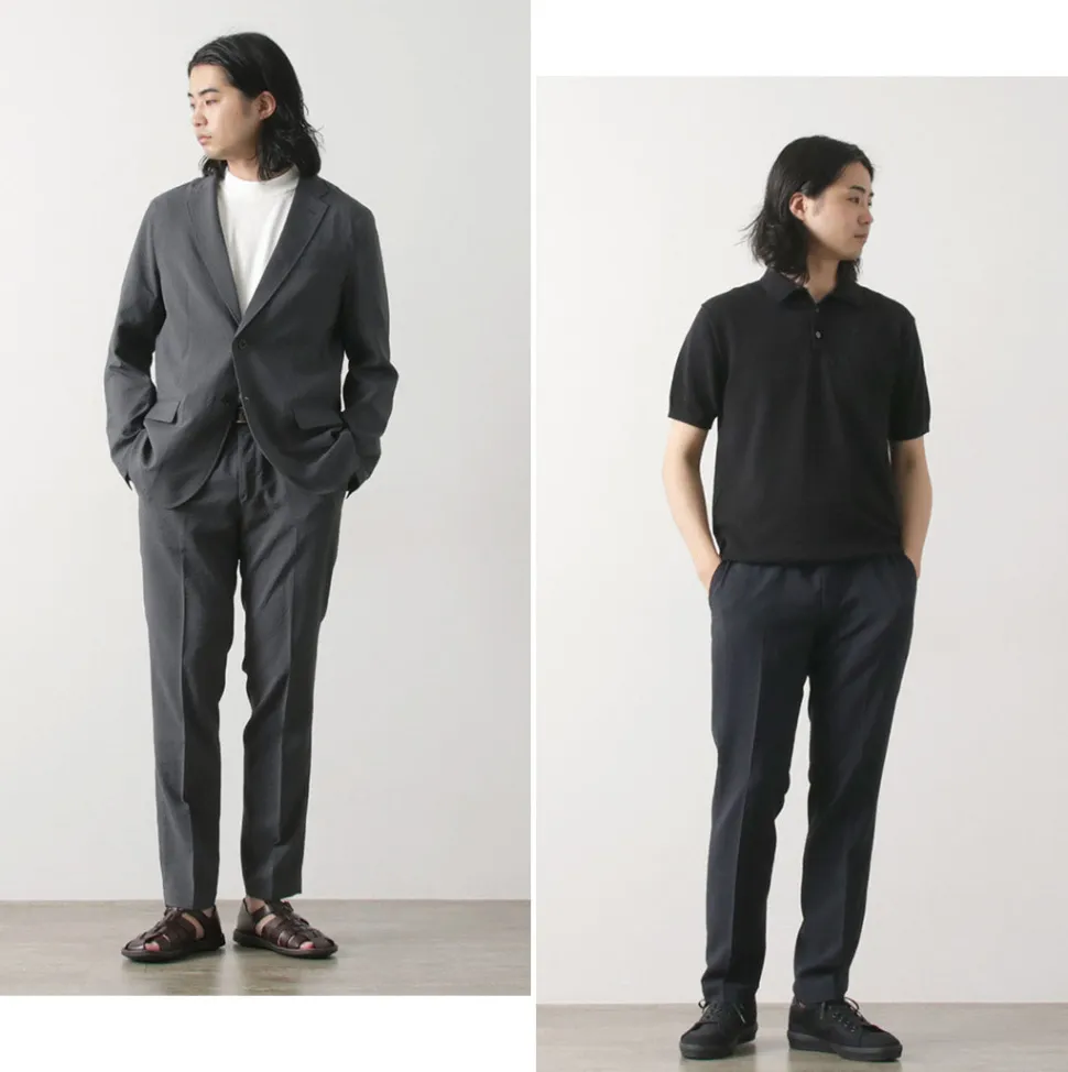 JAPAN BLUE JEANS / seersucker summer officer trousers