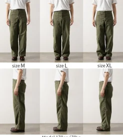 JAPAN BLUE JEANS / Wide Baker Pants Sulphur-dyed Back Satin