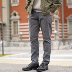 JAPAN BLUE JEANS / Wide Tapered Hickory Pants