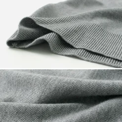 JOHN SMEDLEY / Merino Wool 24 Gauge Mock Neck Knit