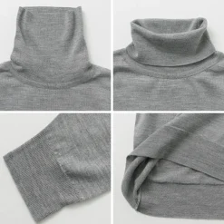 JOHN SMEDLEY / Merino Wool 30 Gauge Turtleneck Knit MODERN FIT