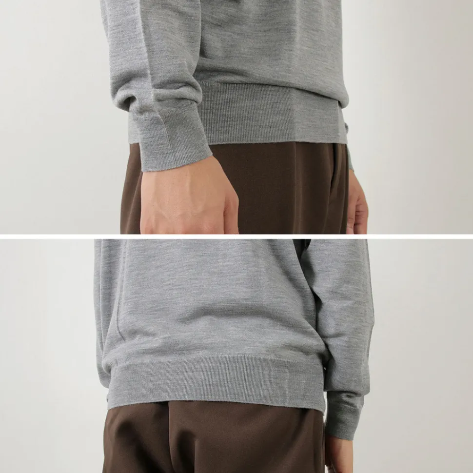 JOHN SMEDLEY / Merino Wool 30 Gauge Turtleneck Knit MODERN FIT