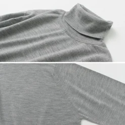 JOHN SMEDLEY / Merino Wool 30 Gauge Turtleneck Knit MODERN FIT