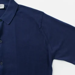 JOHN SMEDLEY / Sea Island Cotton 30 Gauge Knit Shirt