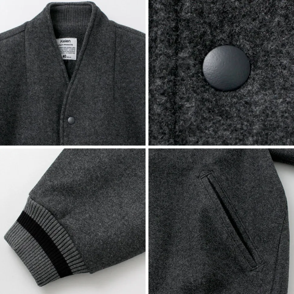 KELEN / Collarless Egg Jacket