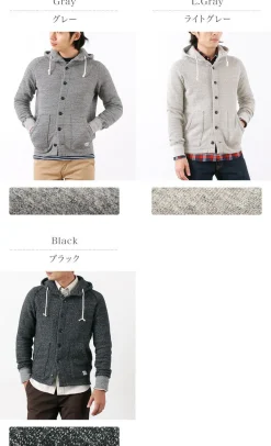 KEPANI / Honolulu / Hooded Sweatshirt Cardigan