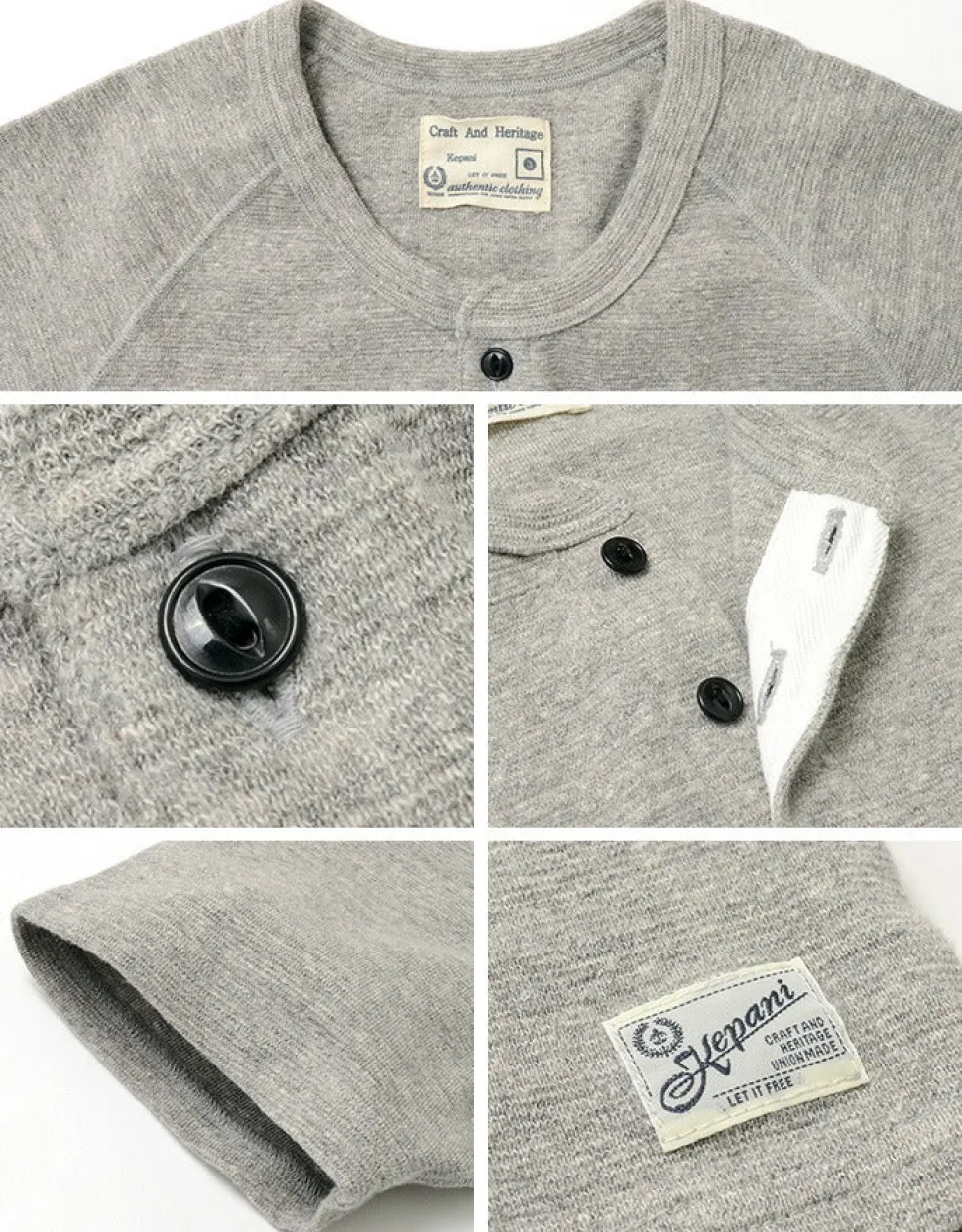 KEPANI / Raffy Spun Milled Henry Neck T-Shirt