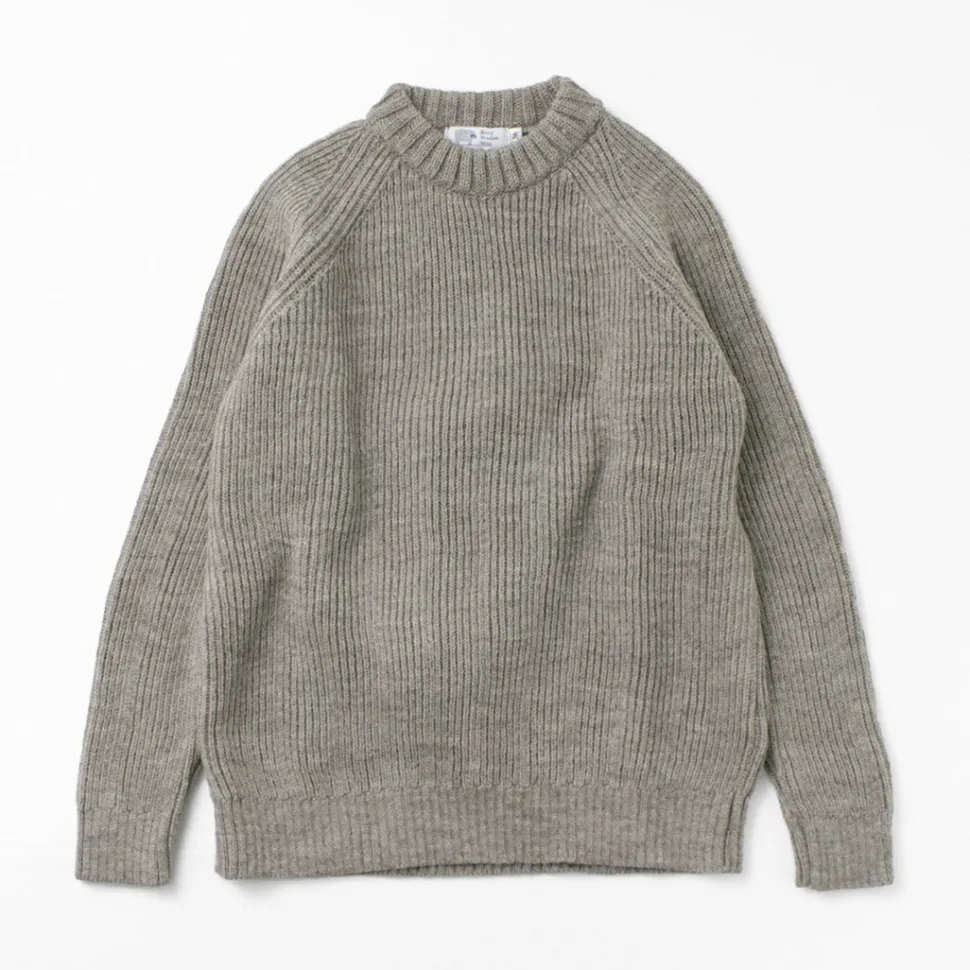 KERRY WOOLLEN MILLS / 7G 1PLY fisherman rib crew neck knit
