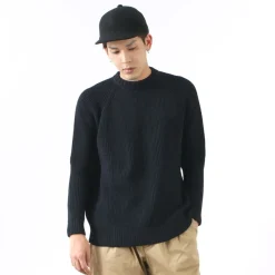KERRY WOOLLEN MILLS / 7G 1PLY fisherman rib crew neck knit