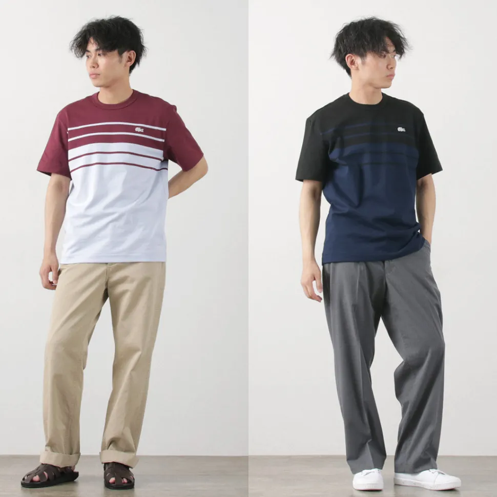 LACOSTE / Stripe T-Shirt