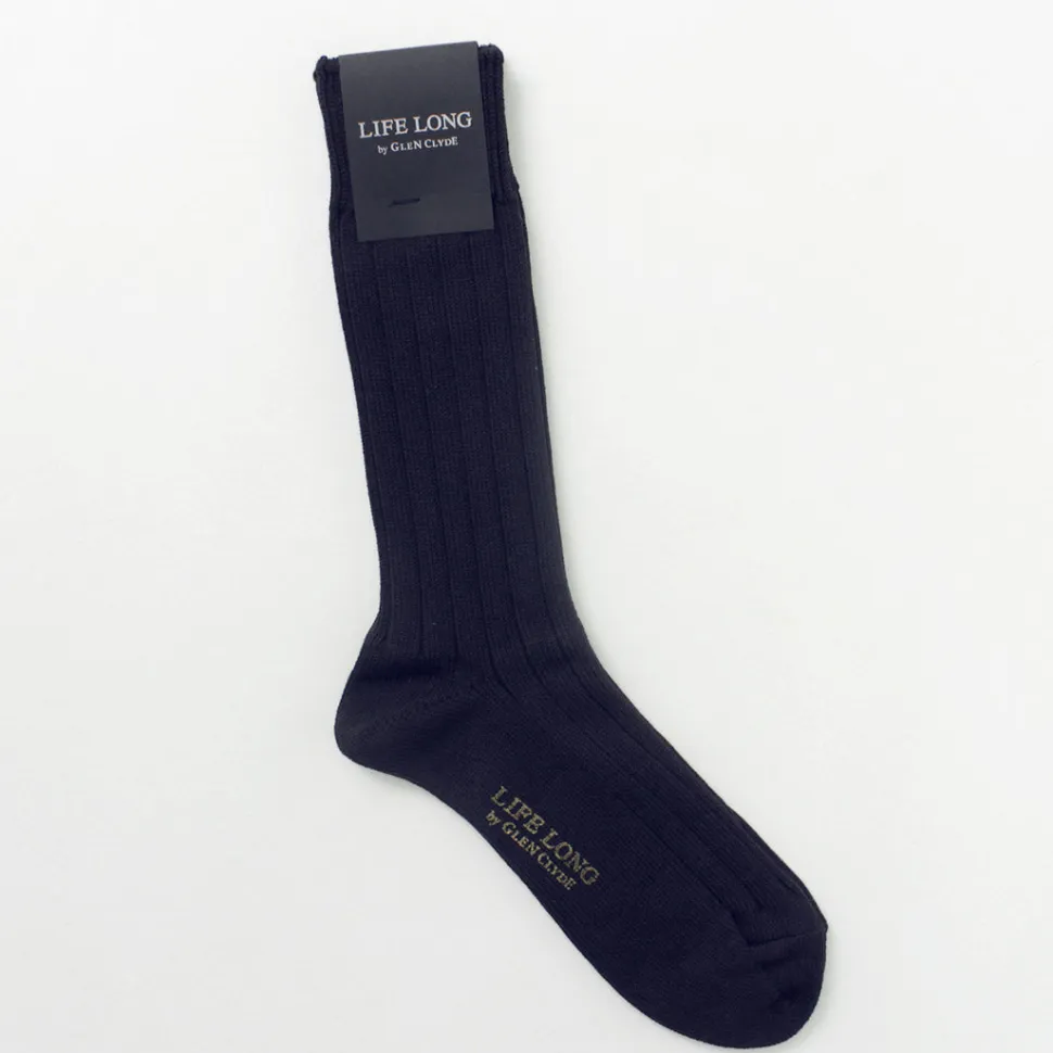 LIFE LONG BY GLEN CLYDE / TS-1 Cotton and Cordura ribbed socks