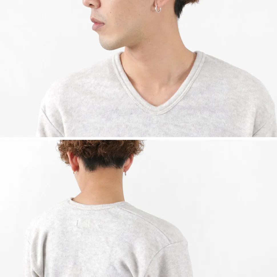 LOCALINA MERIYASU / U-Neck Cashmere Blend Long Sleeve Inner