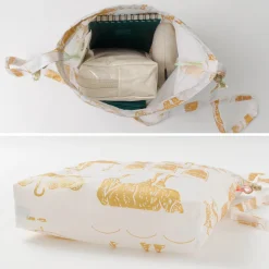 MIKAMI / Printed Nylon Drawstring Bag Shoulder Bag