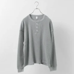 MOC T / Heavy Neon Waffle Henry Neck Pullover